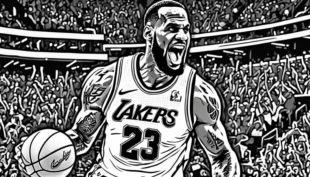 LeBron James Coloring Page