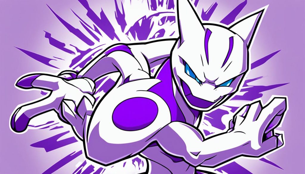 Legendary Pokemon Mewtwo Coloring Sheet