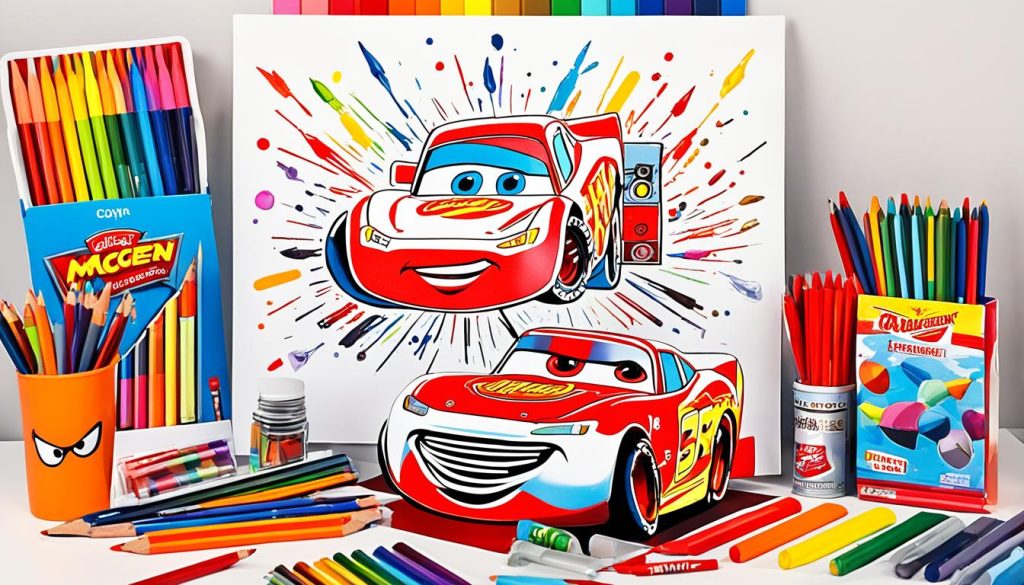 Lightning McQueen Art Activities