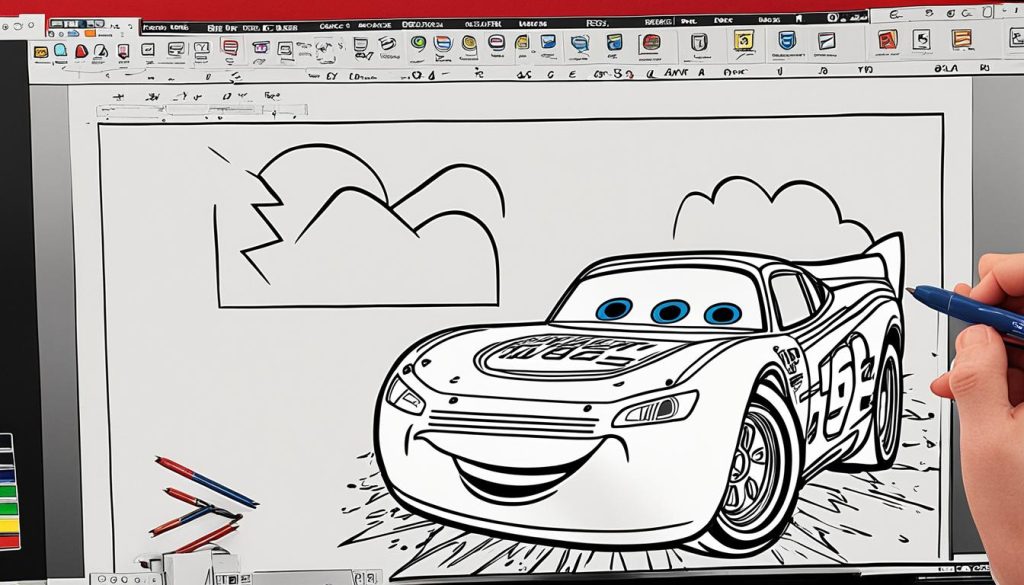 Lightning McQueen Coloring Pages Online