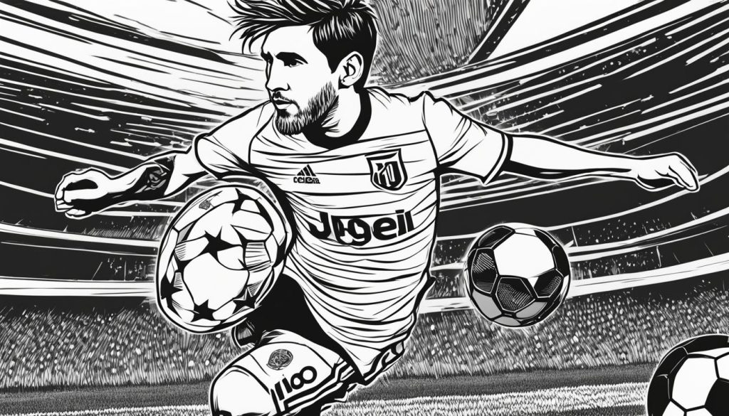 Messi printable coloring pages