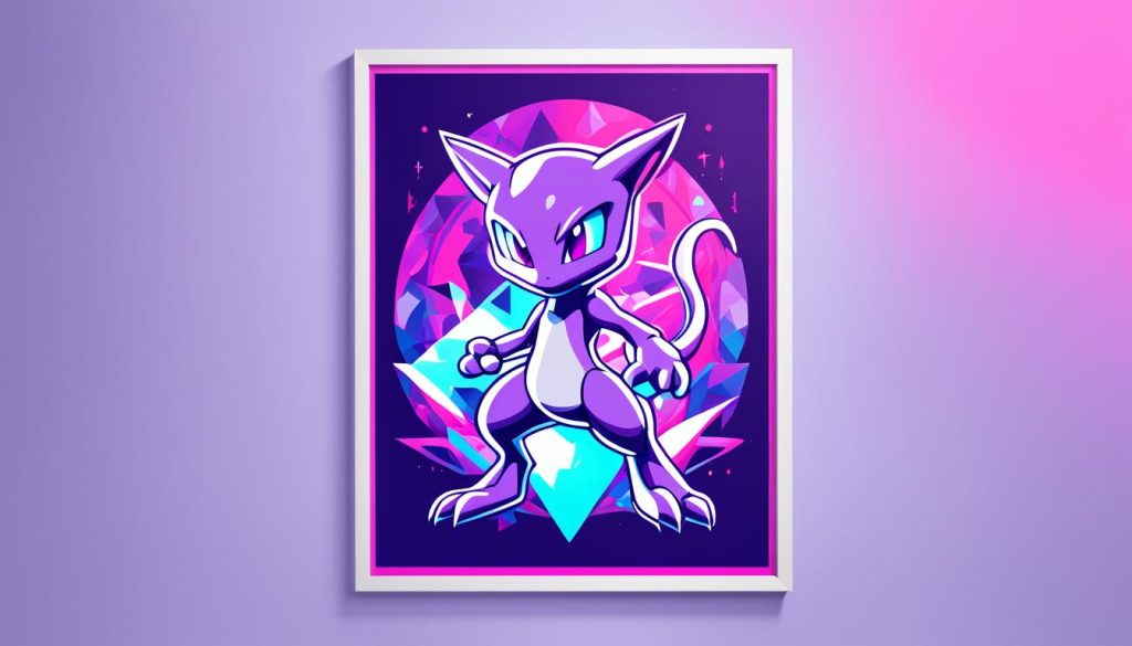 Mewtwo digital art prints