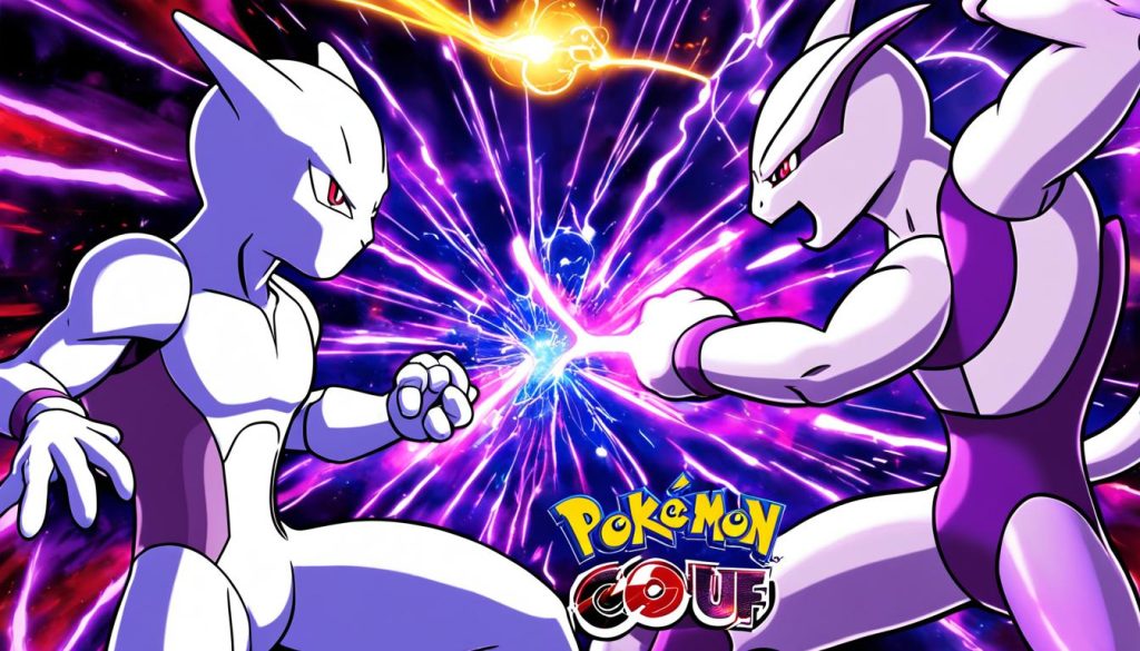 Mewtwo in battle coloring sheet