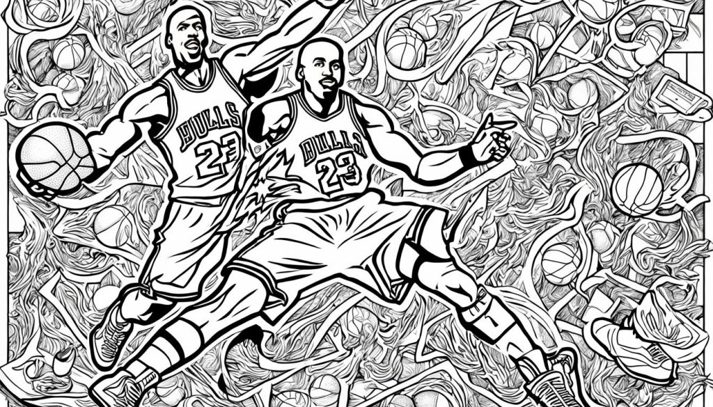 Michael Jordan Printable Coloring Pages