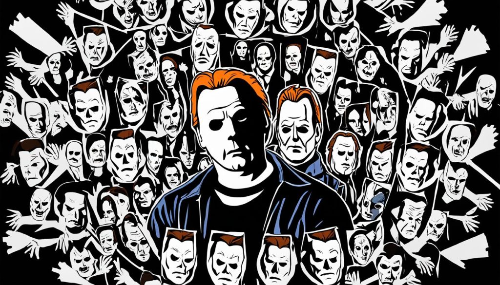 Michael Myers Art Print Displayed
