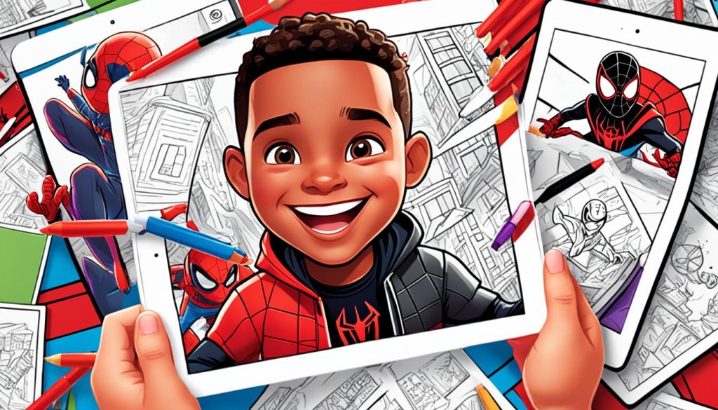 Miles Morales Coloring Pages Download