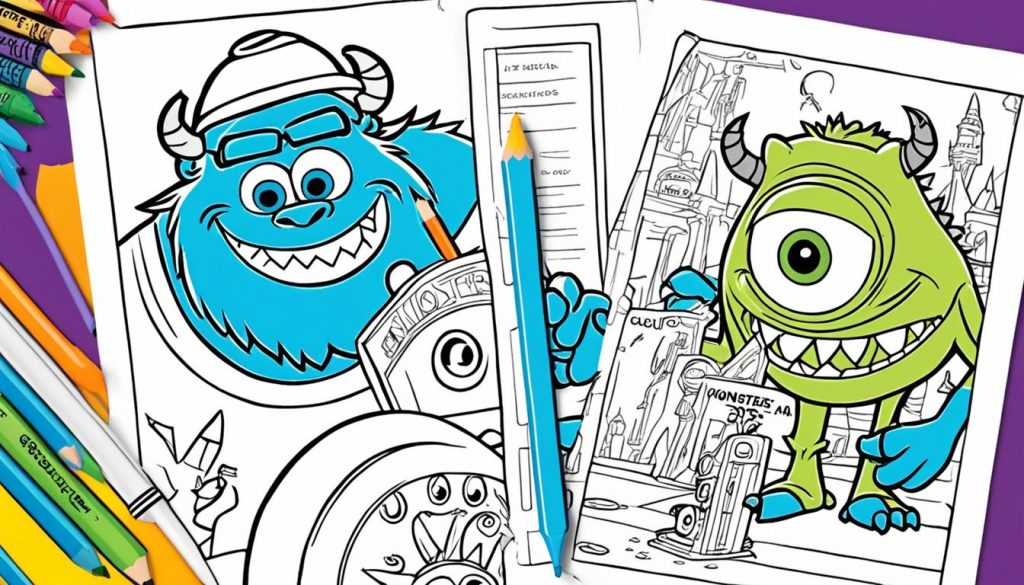 Monsters Inc Coloring Book Art