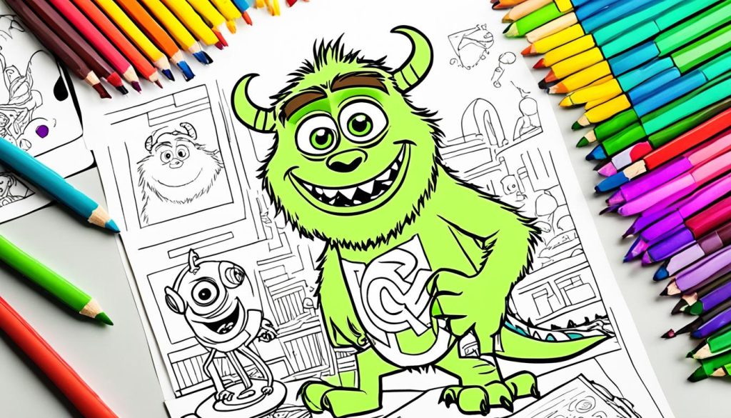 Monsters Inc printable coloring pages