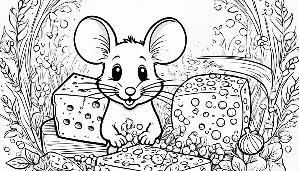 Mouse coloring page