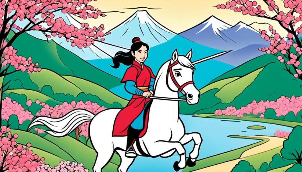 Mulan coloring pages