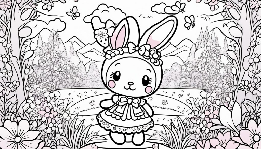 My Melody Coloring Pages
