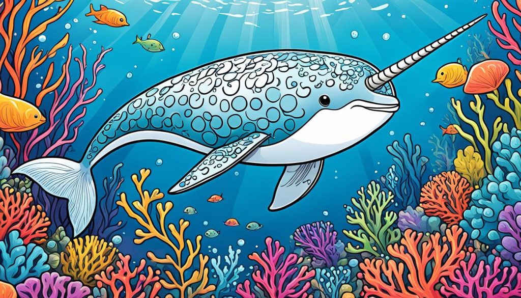 Narwhal coloring pages