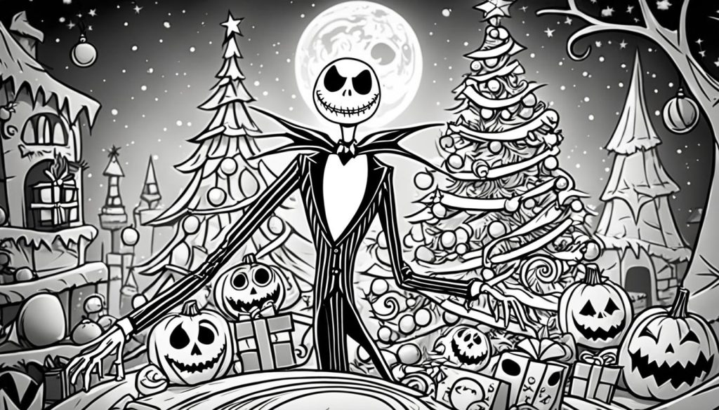 Nightmare Before Christmas Coloring Pages