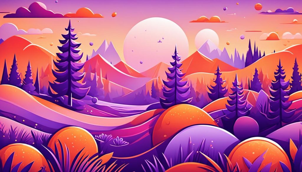 Orange and Purple in Design