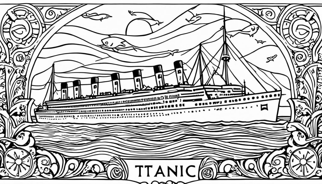 Organized Titanic Coloring Album