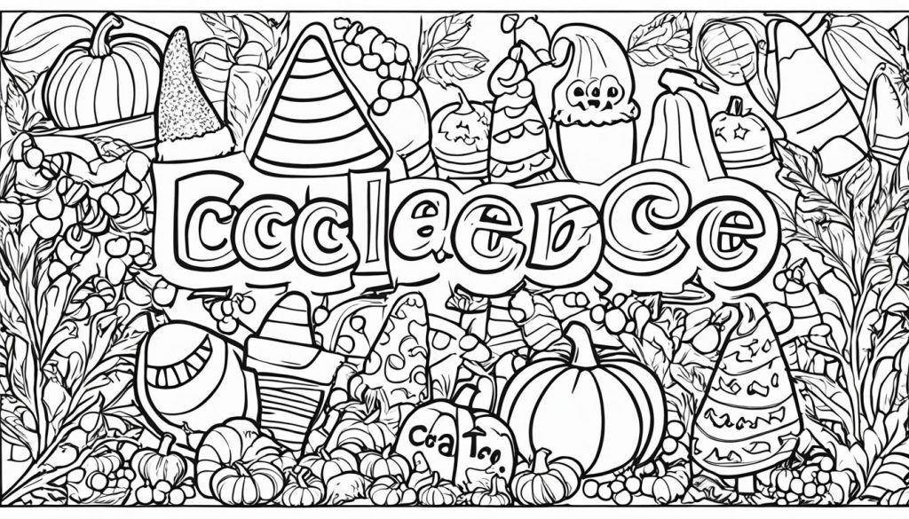Printable Candy Corn Coloring Pages