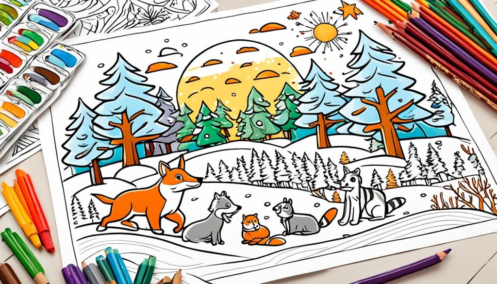 Printable December Coloring Pages