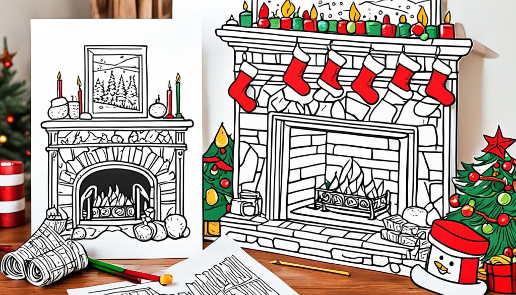 Printable December coloring pages