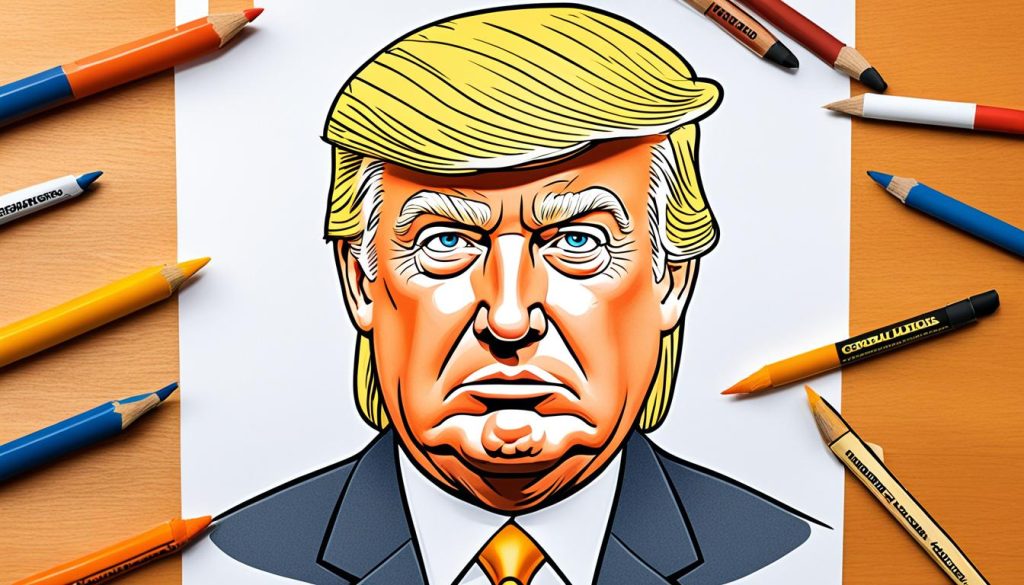 Realistic Donald Trump Coloring Sheet