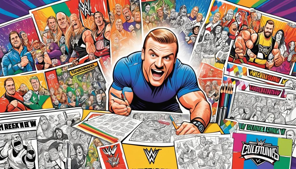 Relive classic WWE matches with coloring