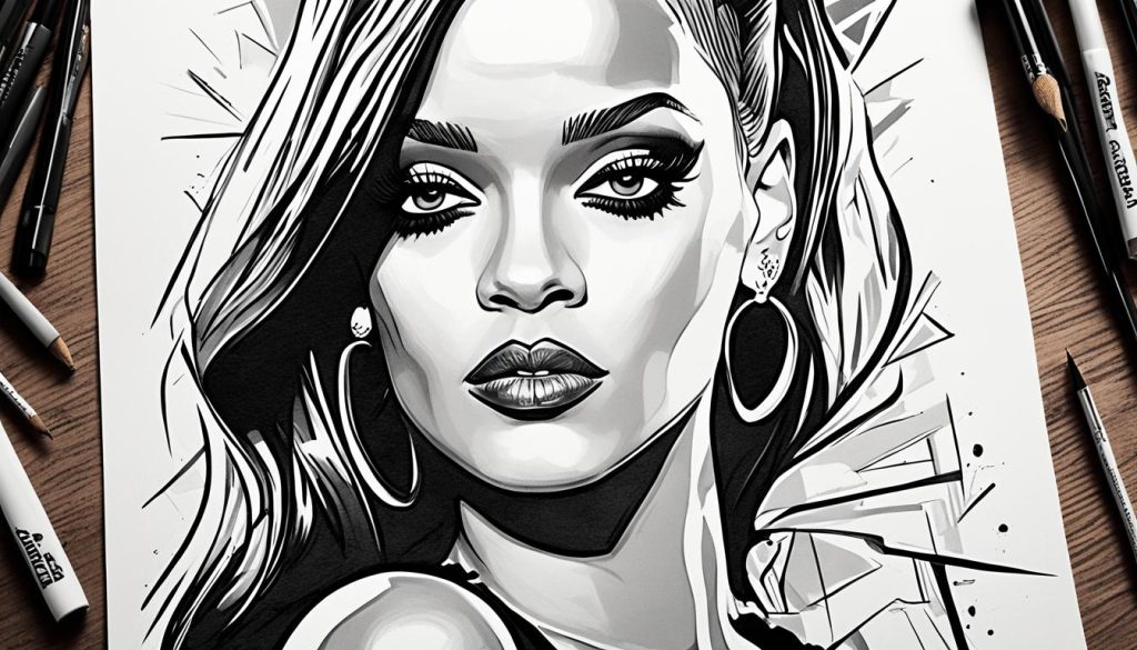 Rihanna artist print