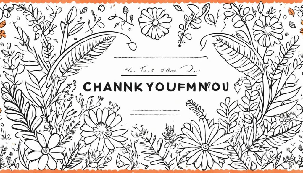 Special Occasion Thank You Coloring Pages