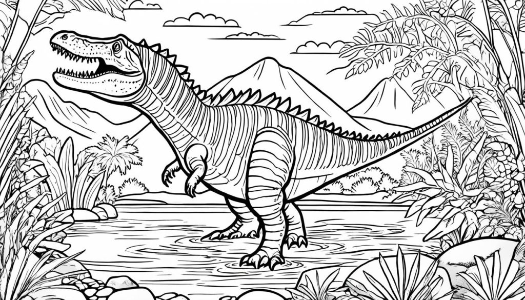 Spinosaurus Coloring Page