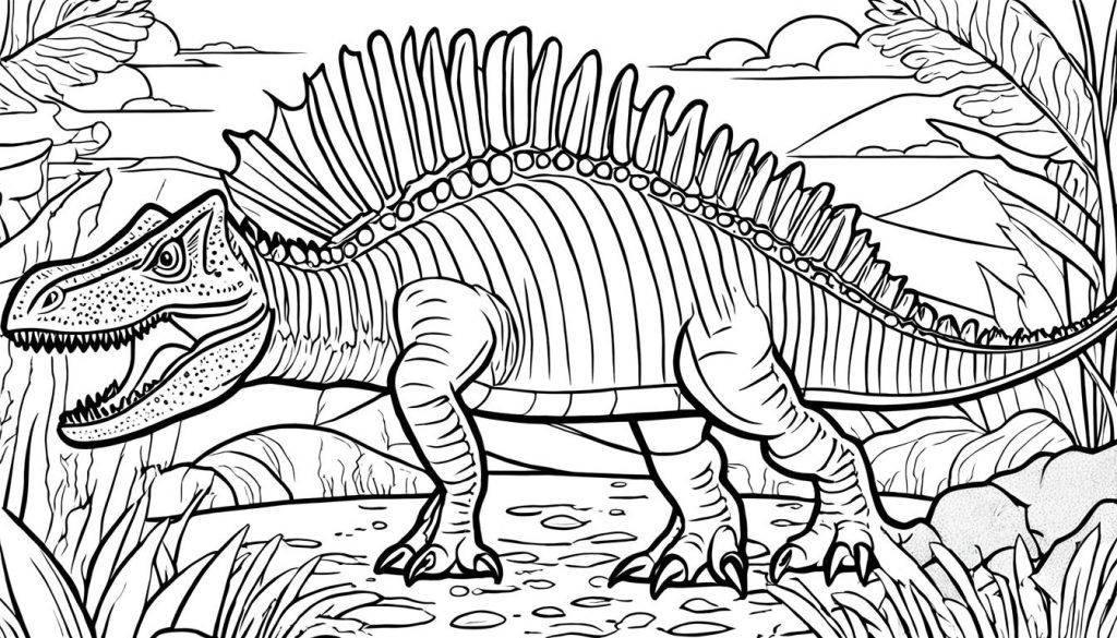 Spinosaurus coloring sheets