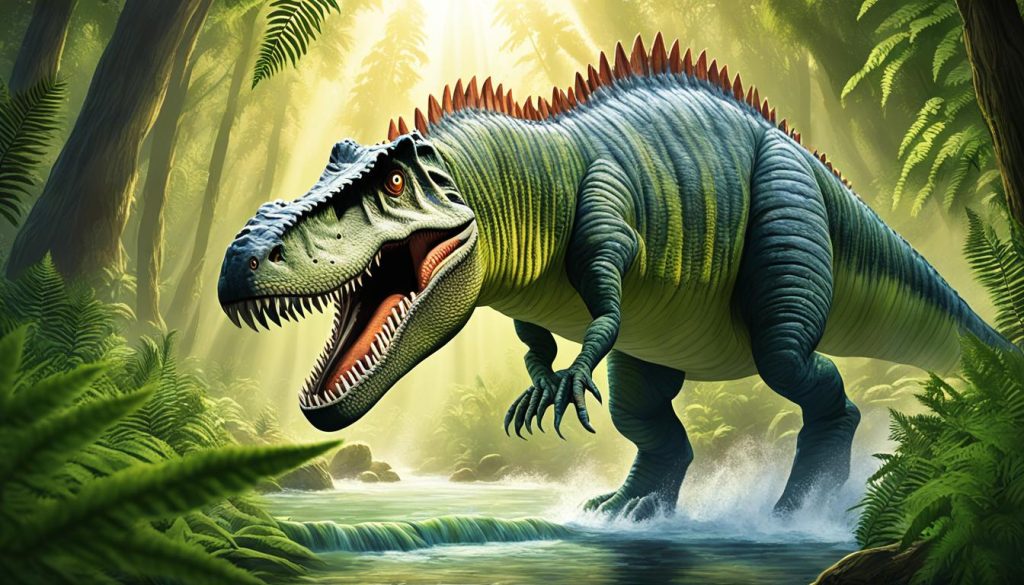 Spinosaurus in its natural habitat