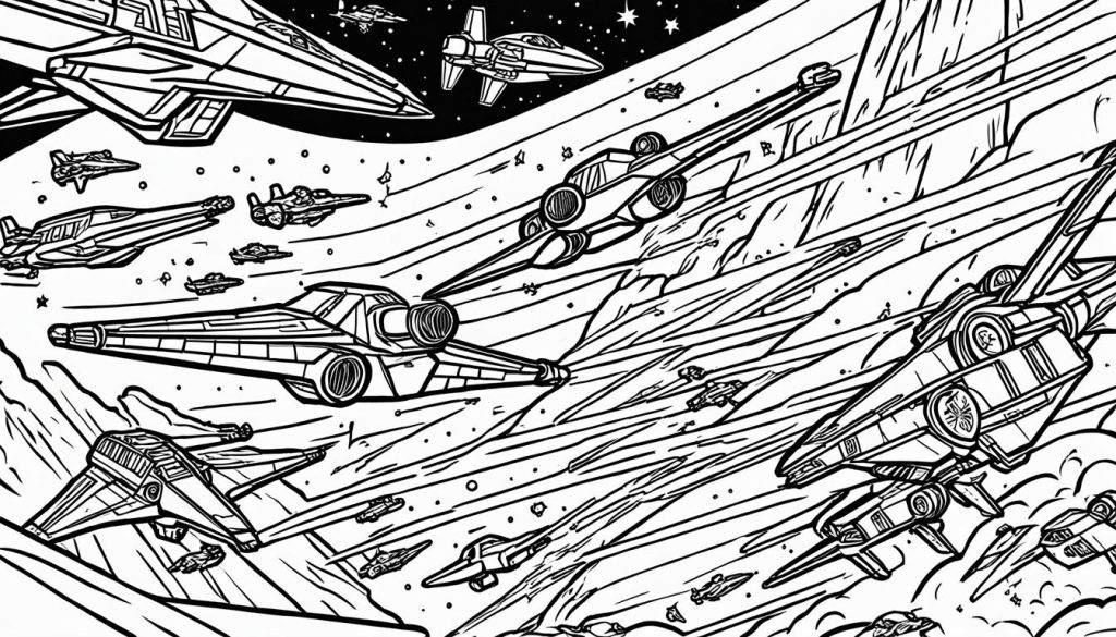 Starwars Coloring Pages Art Print
