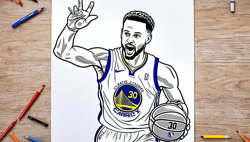 Stephen Curry Coloring Sheet