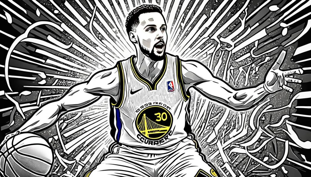 Stephen Curry drawing outline