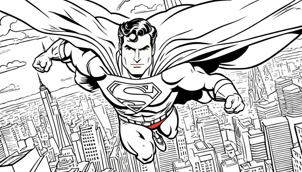 Superman Coloring Pages in Pop Culture