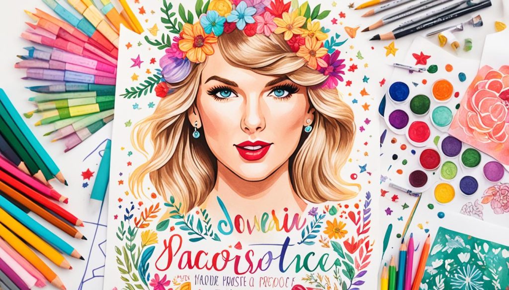 Taylor Swift coloring Crafts