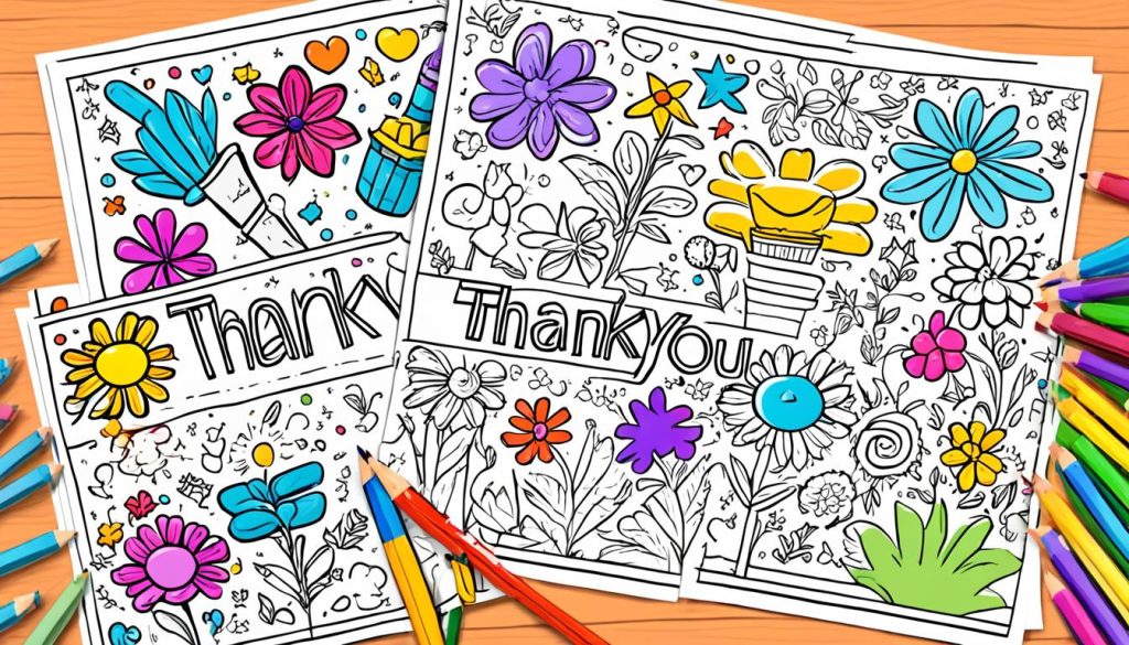 Thank you coloring pages color book art print