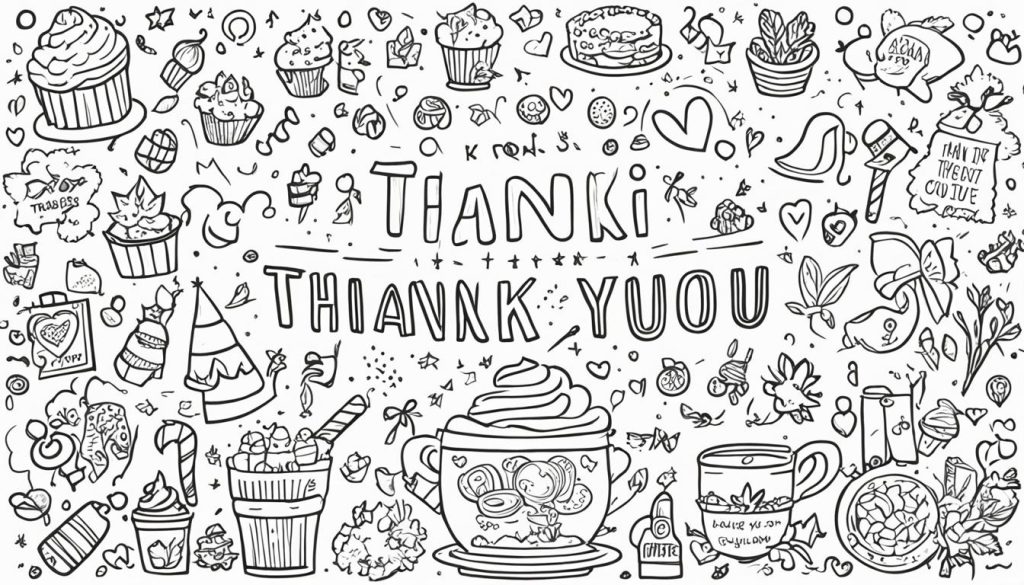 Thank you coloring pages for kids