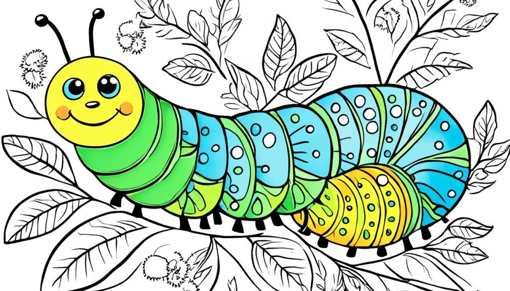 The Very Hungry Caterpillar coloring page