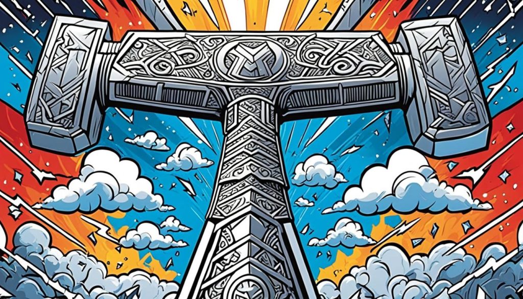 Thor Coloring Decor Pieces