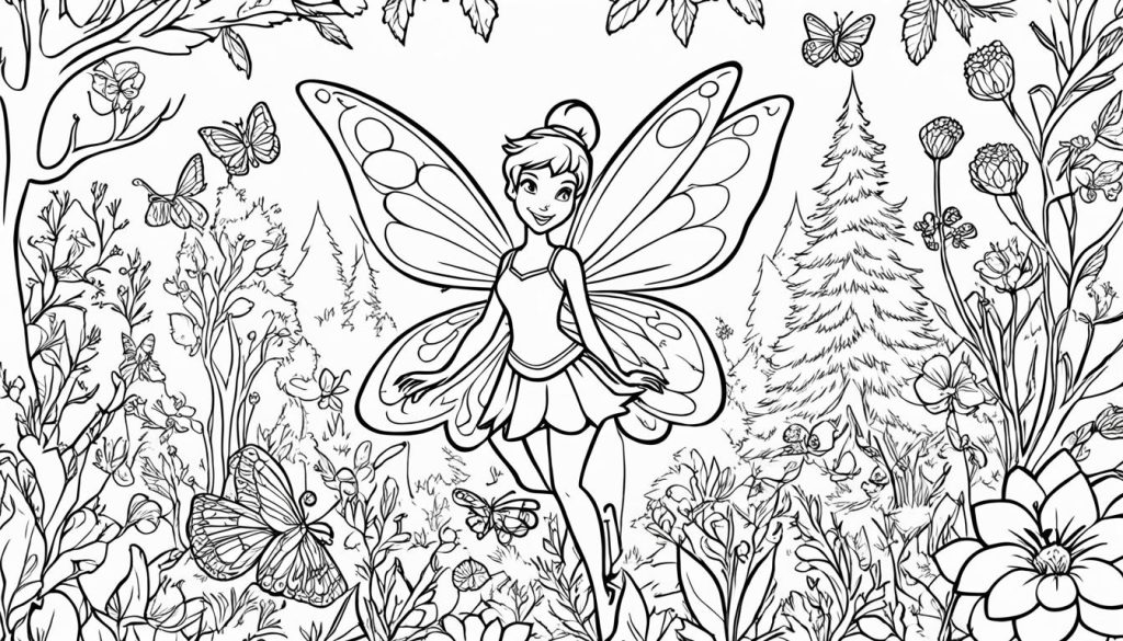 Tinkerbell printable coloring sheets