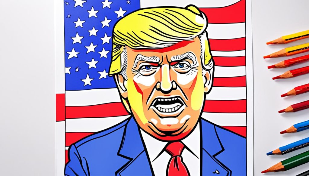 Trump coloring page printable