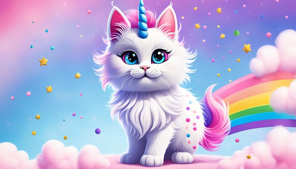 Unicorn Cat Coloring Book Art