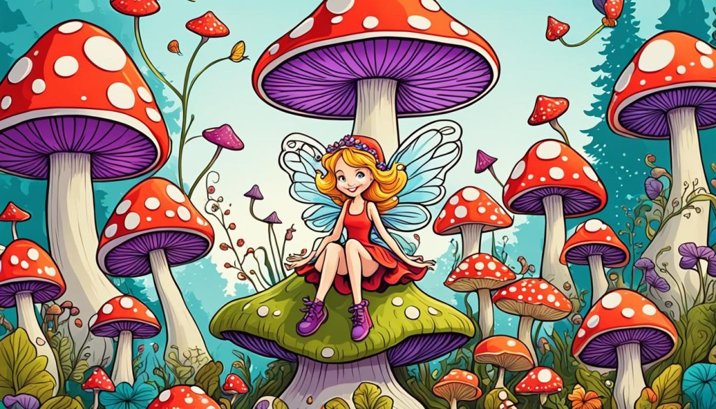 Unique Mushroom Coloring Pages
