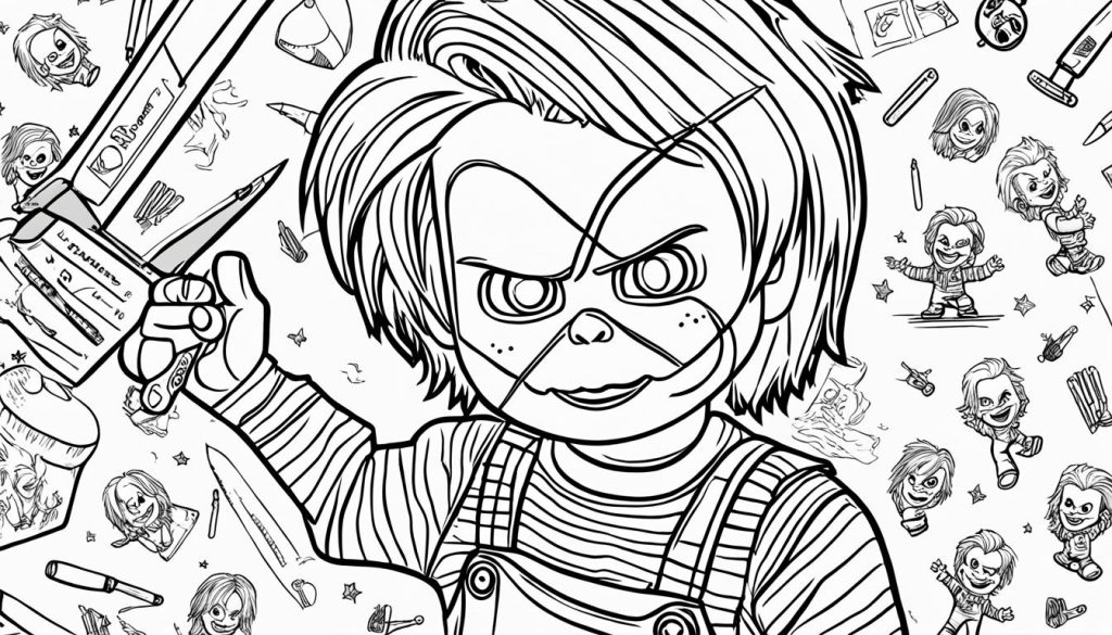 Variety of Chucky Coloring Sheets