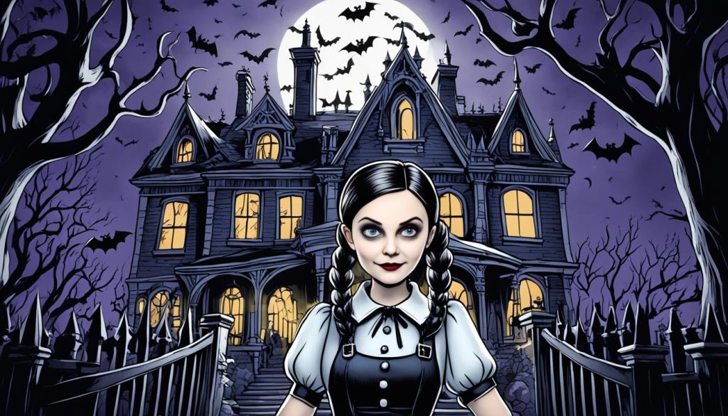 Wednesday Addams Coloring Pages