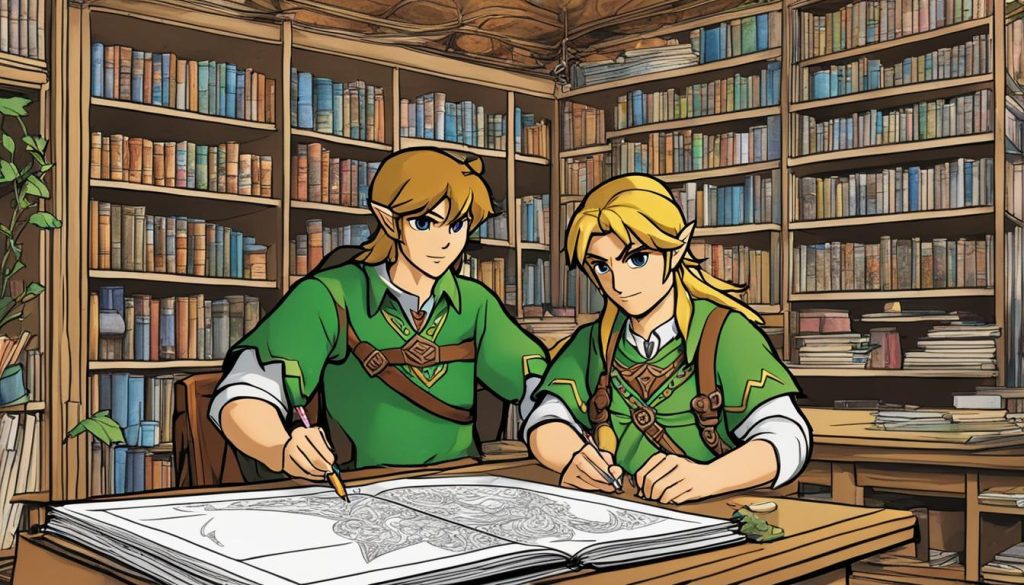 Zelda adult coloring book