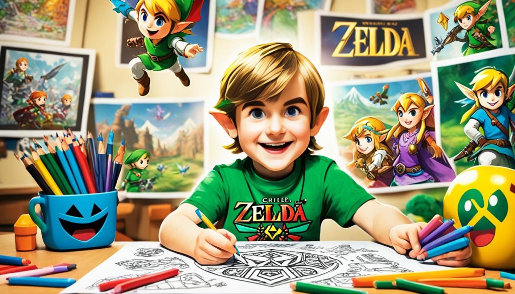 Zelda coloring book for kids