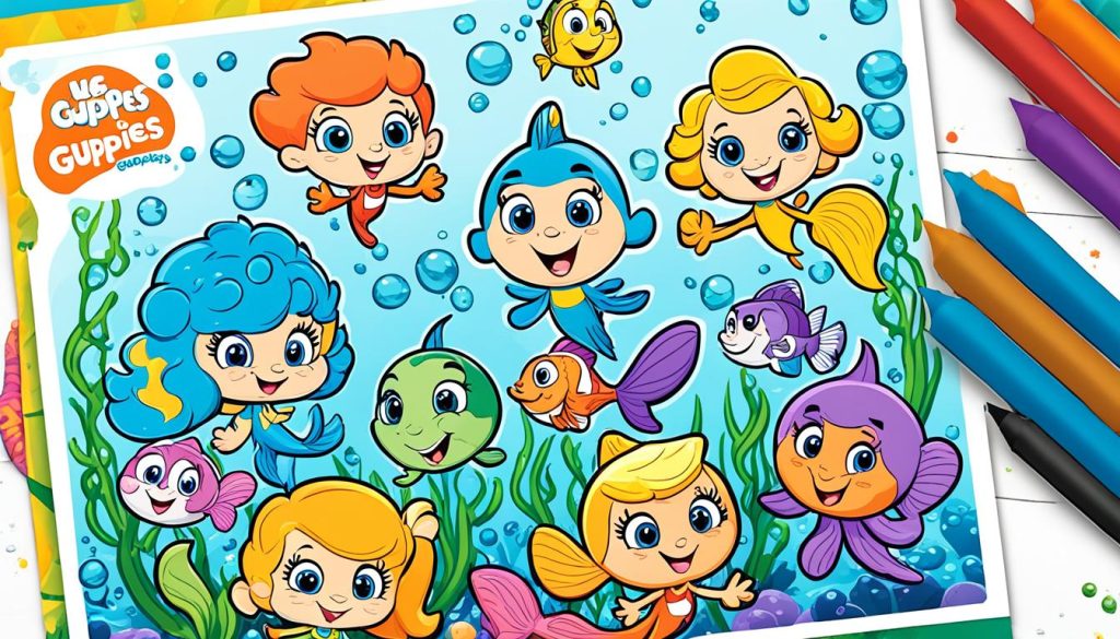 bubble guppies coloring pages for kids