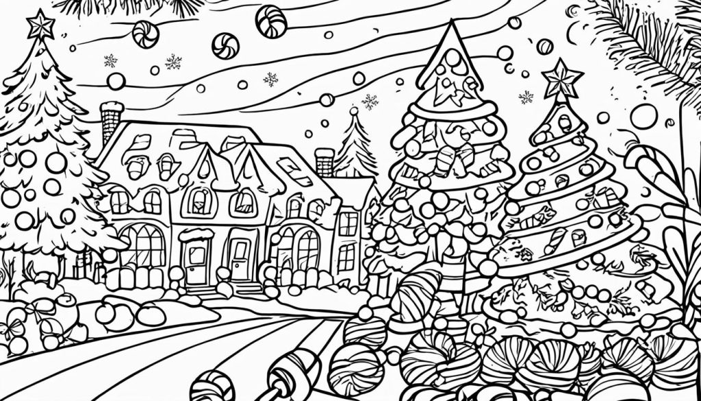 candy cane coloring pages festive decorations