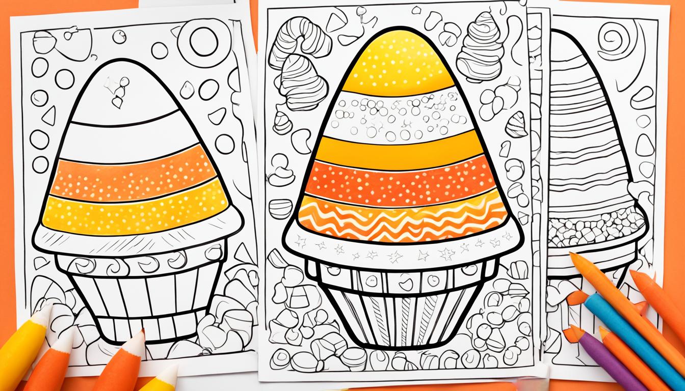 candy corn coloring pages