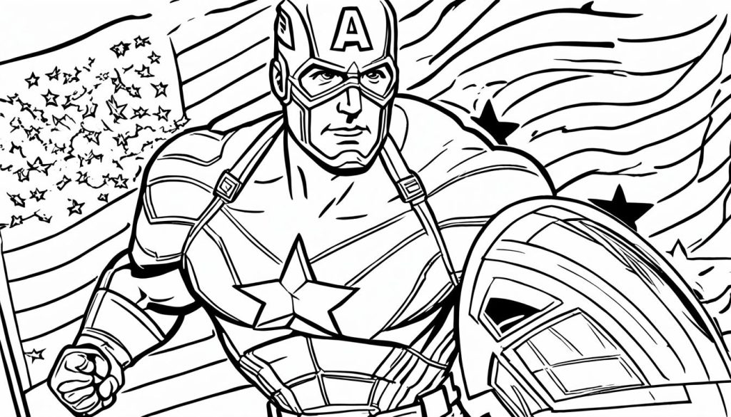 captain america coloring pictures